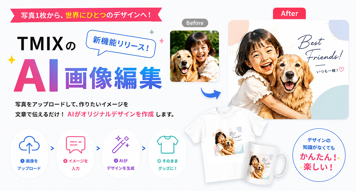 「こんなデザイン作りたかった!」を、AI画像編集でかんたんに実現