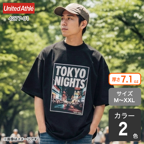 オープンエンドラギッドTシャツ